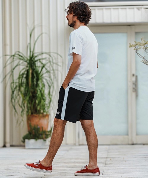 1minute 1second(ワンミニットワンセカンド)の「mp13516-cool fabric line shorts ショートパンツ(その他パンツ・メンズ・カーキ系/ブラック×ホワイト/ホワイト×ブラック・S/M/L/XL)」の21枚目の写真