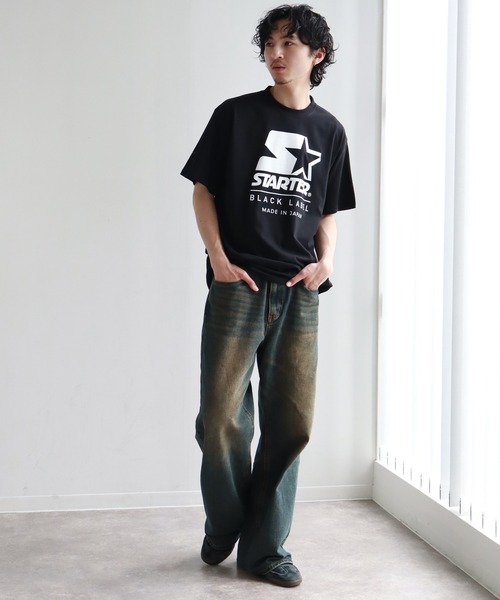 セール】【STARTER /スターター】 ロゴプリント 半袖Tシャツ
