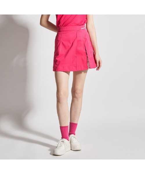 VIVA HEART(ビバハート)の「【VIVA HEART/GOLF】ボタニカルアシメプリーツツイルスカート(その他パンツ・レディース・ホワイト/ピンク/ネイビー・40)」の12枚目の写真