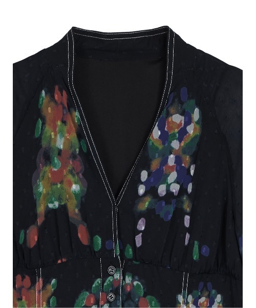 ワンピース MEDI DECALCOMANIA CHIFFON DRESS MEDI DECALCOMANIA CHIFFON DRESS