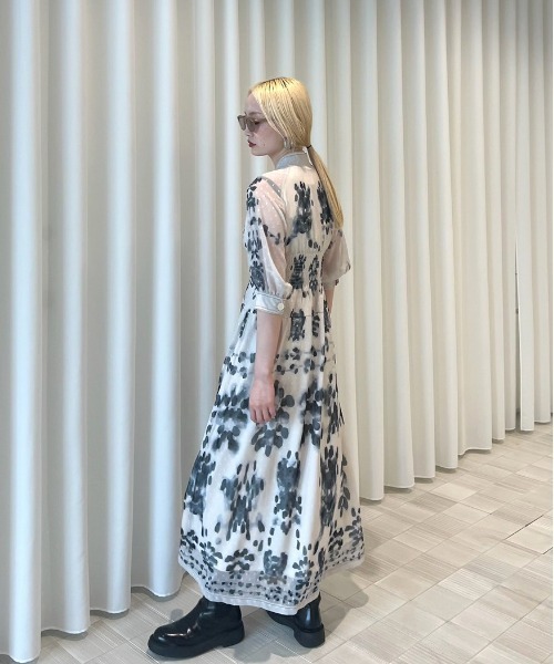 ワンピース MEDI DECALCOMANIA CHIFFON DRESS MEDI DECALCOMANIA CHIFFON DRESS(ワンピース)|Ameri(アメリ