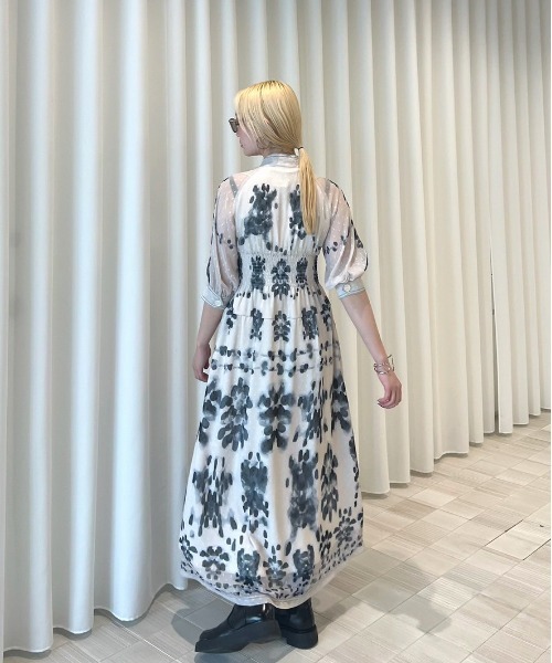 MEDI DECALCOMANIA CHIFFON DRESS（ワンピース）｜Ameri（アメリ