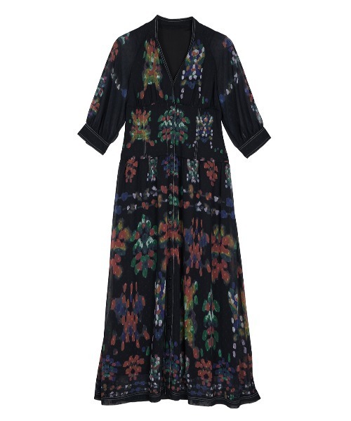MEDI DECALCOMANIA CHIFFON DRESS（ワンピース）｜Ameri（アメリ