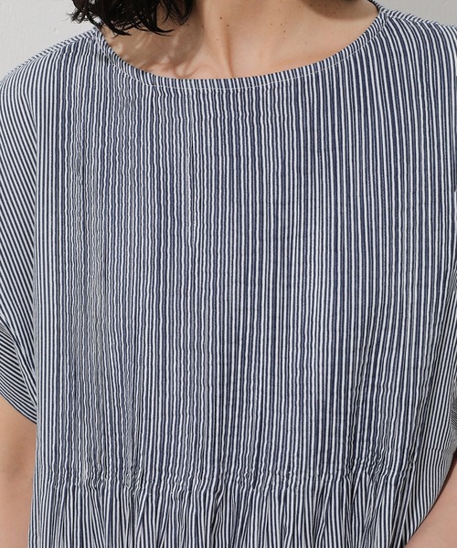 Monocoro toppi(モノコロトッピ)の「コットン ピンタックワンピース(ワンピース・レディース・インディゴブルー/ブルー/グリーン/レッド/モカ/グリーン系/チャコールグレー・フリー)」の21枚目の写真