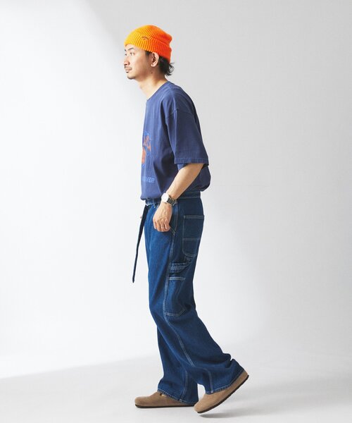 JOURNAL STANDARD relume(ジャーナルスタンダード レリューム)の「10オンス ”AMPLE” ペインター ベルテッド デニム(デニムパンツ・メンズ・スカイブルー/エメラルドブルー/アイボリー・MEDIUM/LARGE)」の18枚目の写真