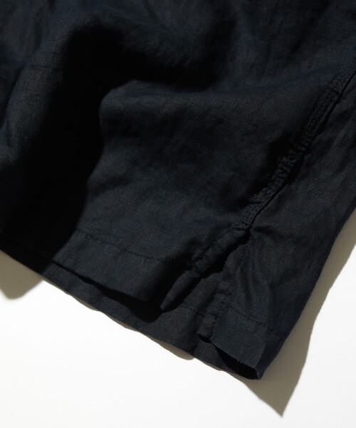 CAHLUMN/カウラム Belgium Linen Open Collar Shirt/ベルギー