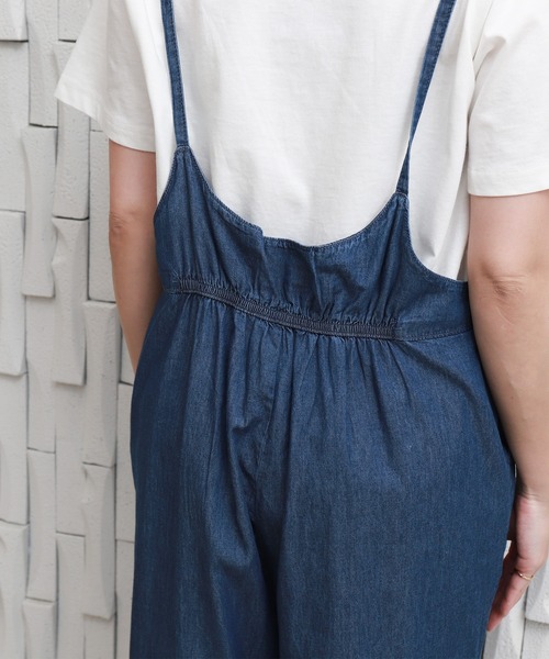 libelle more（リベル モア）の「ポケット付きデニムサロペット（サロペット/オーバーオール・レディース・ブルー/サックスブルー/ネイビー・M/L）」の11枚目の写真