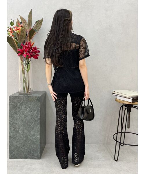 EVRIS（エヴリス）の「ドロストハーフスリーブレースシャツ（シャツ/ブラウス・レディース・ホワイト/ブルー/ブラック・FREE）」の22枚目の写真