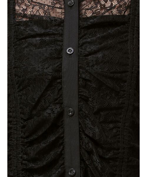 EVRIS（エヴリス）の「ドロストハーフスリーブレースシャツ（シャツ/ブラウス・レディース・ホワイト/ブルー/ブラック・FREE）」の16枚目の写真