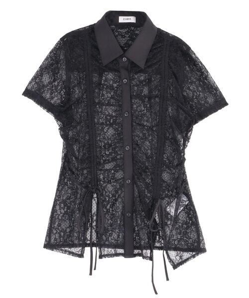 EVRIS（エヴリス）の「ドロストハーフスリーブレースシャツ（シャツ/ブラウス・レディース・ホワイト/ブルー/ブラック・FREE）」の19枚目の写真