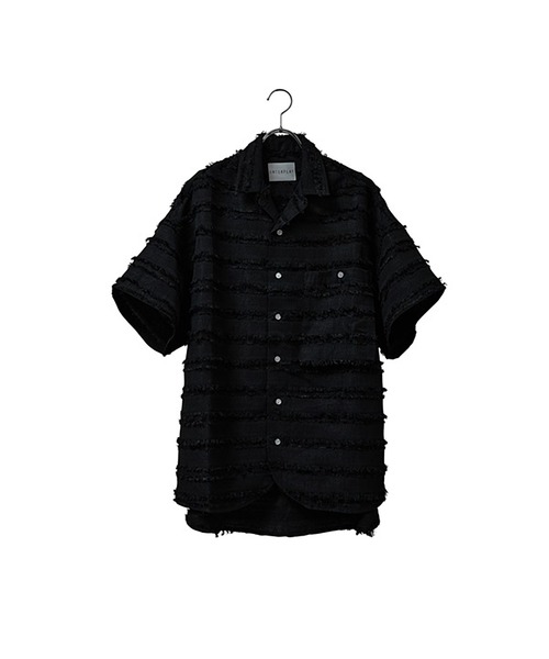 INTERPLAY(インタープレイ)の「【INTERPLAY】Open Collar S/S Over Size Shirt【3:Fringe】(シャツ/ブラウス・メンズ・スモークピンク/ブラック/アイボリー・FREE)」の7枚目の写真
