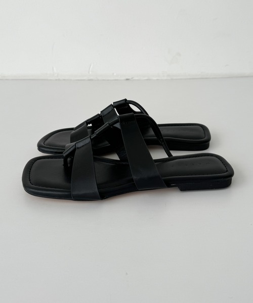 CANAL JEAN(キャナルジーン)の「El mar 指ぬきペタサンダル(サンダル・レディース・ブラック・24.5/24/23.5)」の6枚目の写真