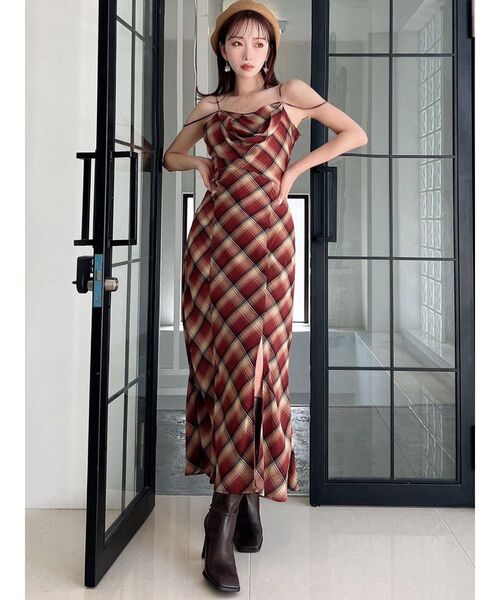 セール】ドレープストリングキャミワンピース（ワンピース