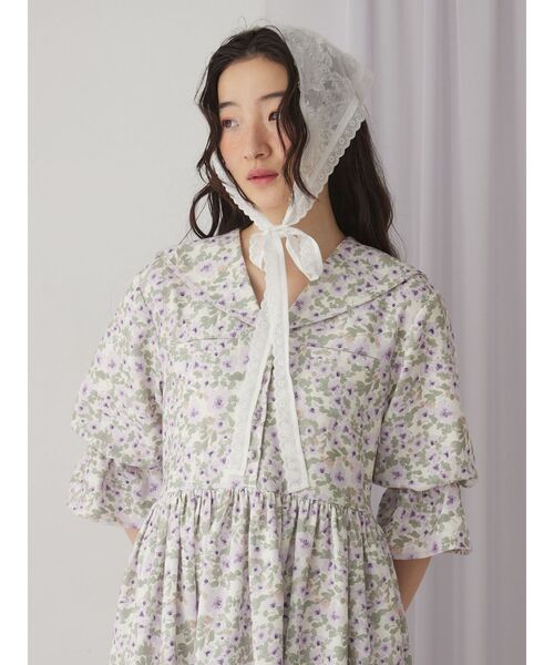 flowerジャガードヘッドドレス（その他ヘアアクセサリー