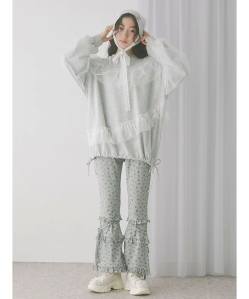 merry jenny(メリージェニー)の「flowerジャガードヘッドドレス(その他ヘアアクセサリー・レディース・ブルー/オフホワイト/ブラック・FREE)」の9枚目の写真