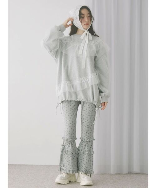 merry jenny(メリージェニー)の「flowerジャガードヘッドドレス(その他ヘアアクセサリー・レディース・ブルー/オフホワイト/ブラック・FREE)」の10枚目の写真