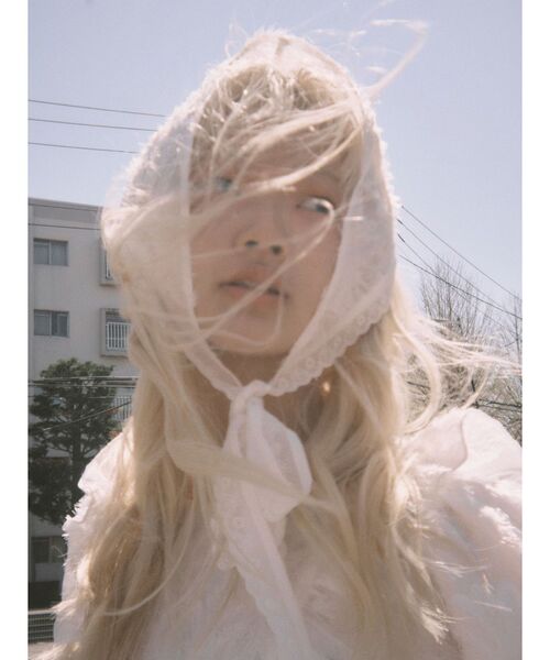 merry jenny(メリージェニー)の「flowerジャガードヘッドドレス(その他ヘアアクセサリー・レディース・ブルー/オフホワイト/ブラック・FREE)」の11枚目の写真