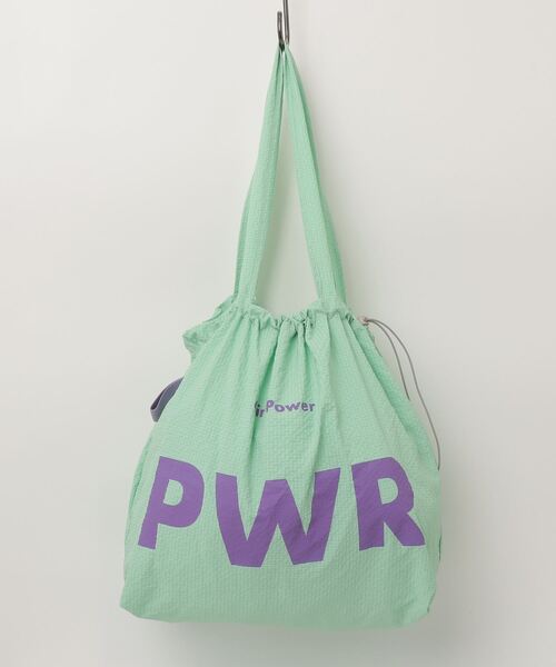 セール】PWRロゴ ドローストリング シャカシャカ トートバッグ