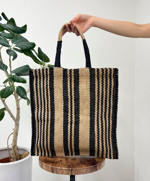 fredy emue(フレディエミュ)の「【TARANGO/タランゴ】 ジュートフラットトートバッグ(トートバッグ・レディース・ブラック系その他3/ブルー系その他3/マルチ/ピンク系その他・FREE)」の14枚目の写真