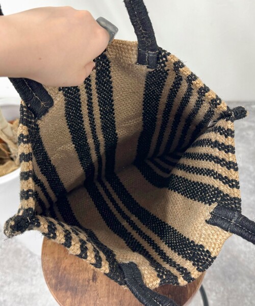 fredy emue(フレディエミュ)の「【TARANGO/タランゴ】 ジュートフラットトートバッグ(トートバッグ・レディース・ブラック系その他3/ブルー系その他3/マルチ/ピンク系その他・FREE)」の17枚目の写真