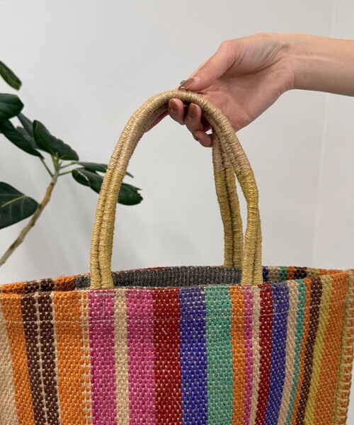 fredy emue(フレディエミュ)の「【TARANGO/タランゴ】 ジュートフラットトートバッグ(トートバッグ・レディース・ブラック系その他3/ブルー系その他3/マルチ/ピンク系その他・FREE)」の19枚目の写真