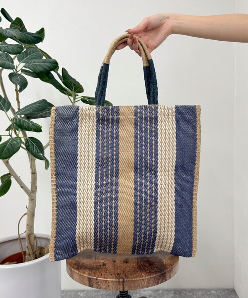 fredy emue(フレディエミュ)の「【TARANGO/タランゴ】 ジュートフラットトートバッグ(トートバッグ・レディース・ブラック系その他3/ブルー系その他3/マルチ/ピンク系その他・FREE)」の20枚目の写真