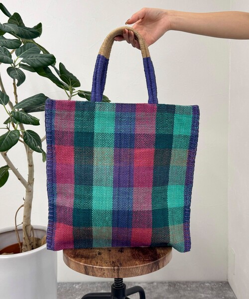 fredy emue(フレディエミュ)の「【TARANGO/タランゴ】 ジュートフラットトートバッグ(トートバッグ・レディース・ブラック系その他3/ブルー系その他3/マルチ/ピンク系その他・FREE)」の22枚目の写真