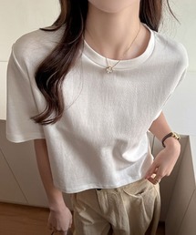 クルーネック半袖Tシャツ