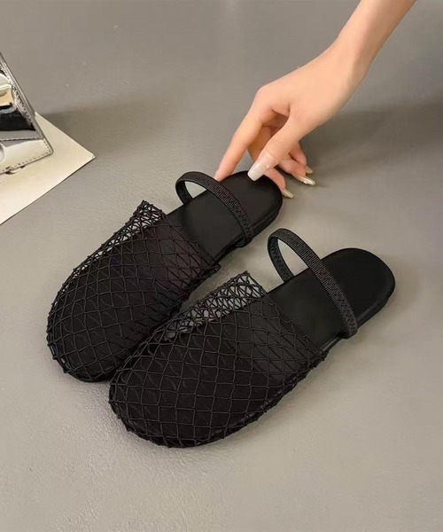 aimoha(アイモハ)の「メッシュサンダル (SS)(サンダル・レディース・シルバー/ブラック・23.5cm/24.5cm/23.0cm/24.0cm/25.0cm)」の7枚目の写真