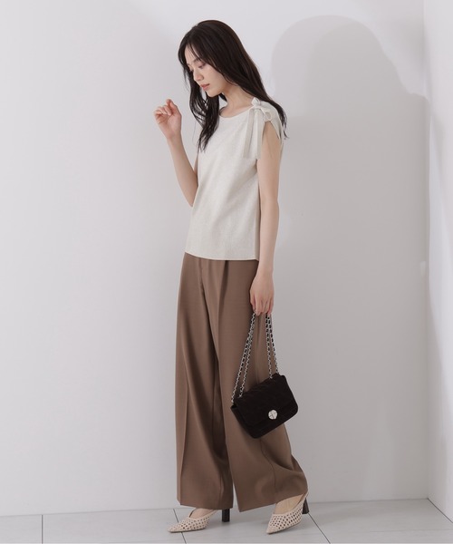 PROPORTION BODY DRESSING（プロポーションボディドレッシング）の「ベーシックワイドパンツ / 1215230700（その他パンツ・レディース・オフホワイト/ブラウン・MEDIUM/SMALL/P/S）」の10枚目の写真