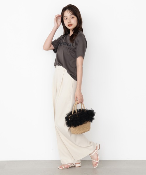 PROPORTION BODY DRESSING（プロポーションボディドレッシング）の「ベーシックワイドパンツ / 1215230700（その他パンツ・レディース・オフホワイト/ブラウン・MEDIUM/SMALL/P/S）」の8枚目の写真