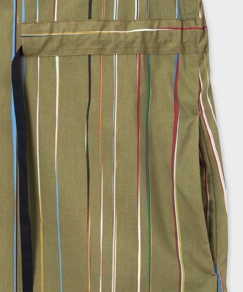 Paul Smith（ポールスミス）の「ウィメンズ "Signature Pinstripe" シャツワンピース / 255005 665D（ワンピース・レディース・オリーブ/ネイビー・38/40）」の10枚目の写真