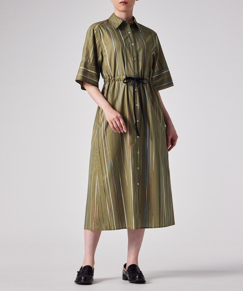 ポールスミス ワンピース 洗える】Signature Stripe ロング シャツワンピース / Paul