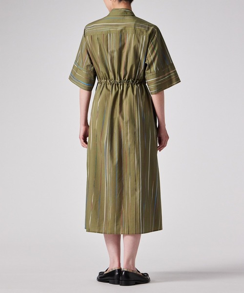 ウィメンズ 'Signature Pinstripe' シャツワンピース / 255005