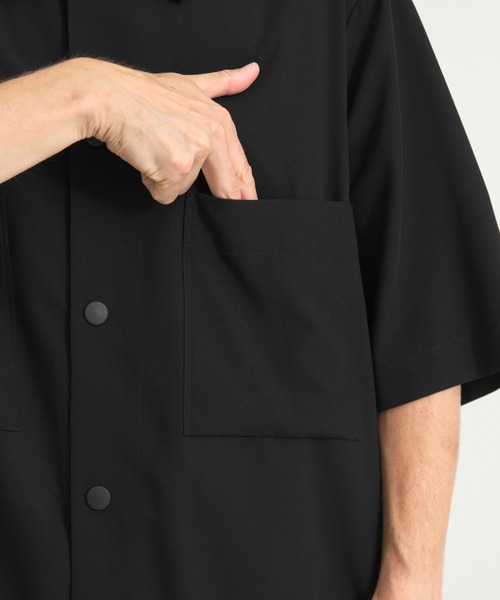 UJOH オーバーサイズ デザインシャツ ブラウス ブラック 黒 正規品 UJOH オーバーサイズ デザインシャツ ブラウス ブラック 黒 正規