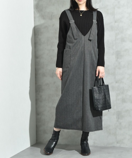 INTERPLANET（インタープラネット）の「７Ｇ　ワイドリブプルオーバー（ニット/セーター・レディース・オレンジ/ブルー/グレー/ブラック・LARGE/MEDIUM）」の13枚目の写真