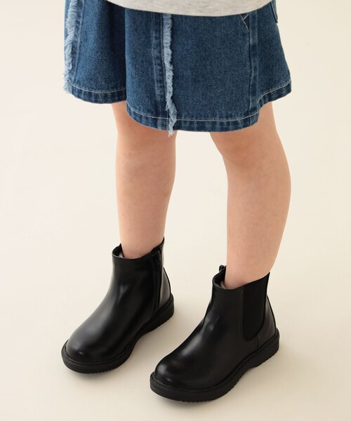 BEAMS mini（ビームスミニ）の「サイドゴア ブーツ 2025FW（16～19cm）（ブーツ・キッズ・ブラウン系その他4/ブラック・18/17/19/16）」の5枚目の写真