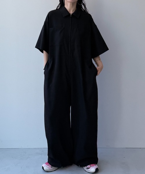 half sleeve zip all in one / ハーフスリーブジップオールインワン