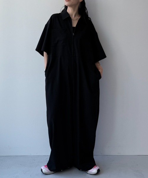 セール】half sleeve zip all in one / ハーフスリーブジップ