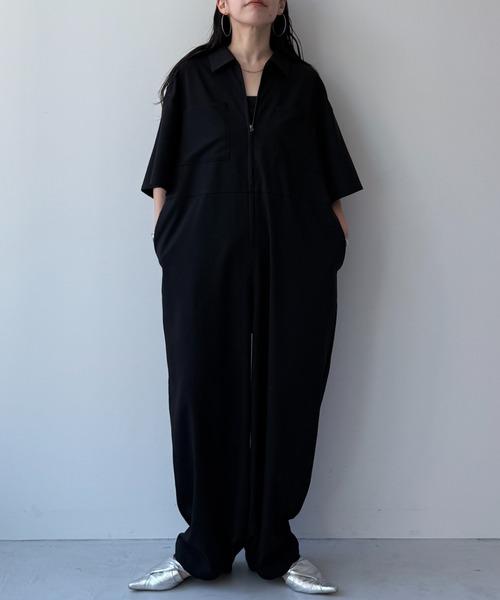 half sleeve zip all in one / ハーフスリーブジップオールインワン