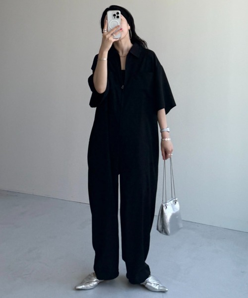 wee9s ハーフスリーブジップオールインワン wee9s オールインワン half sleeve zip all in one / ハーフ