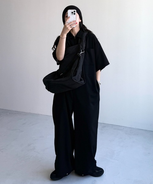 wee9s ハーフスリーブジップオールインワン wee9s オールインワン half sleeve zip all in one / ハーフ