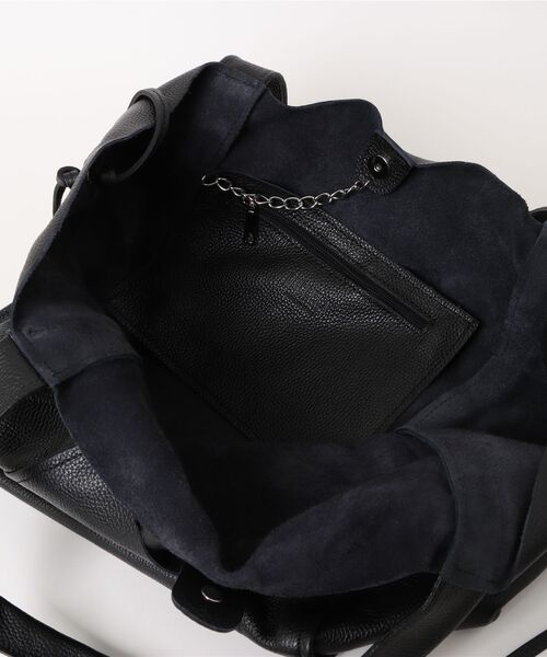 Cepica（セピカ）の「UNISEX牛床革ビッグトート（トートバッグ・レディース・ブラック・FREE）」の3枚目の写真