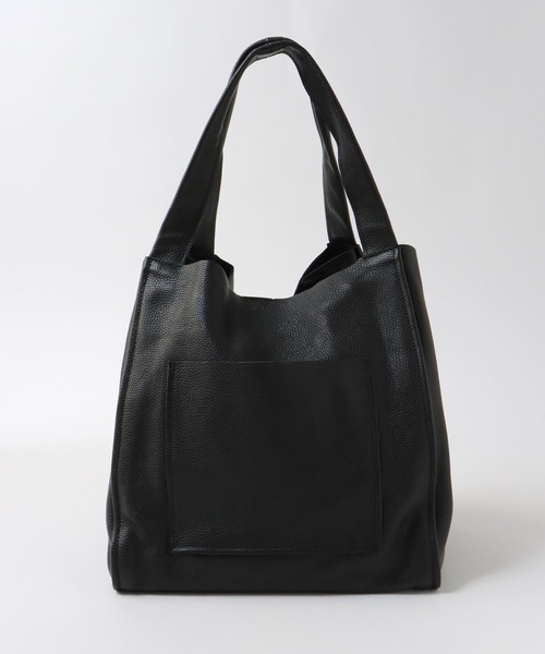 Cepica（セピカ）の「UNISEX牛床革ビッグトート（トートバッグ・レディース・ブラック・FREE）」の11枚目の写真