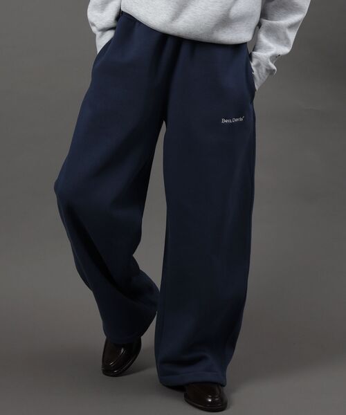 BEN DAVIS(ベンデイビス)の「【BEN DAVIS(ベンデイビス)】WIDE CURVE SWEAT PANTS / ワイド カーブパンツ スウェットパンツ 裏起毛 ドローコード 刺繍(その他パンツ・メンズ・アッシュグレー/ブルーグレー/ブラック/モカ・MEDIUM/X-LARGE/LARGE)」の3枚目の写真