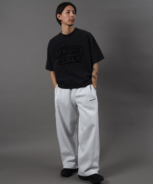 BEN DAVIS(ベンデイビス)の「【BEN DAVIS(ベンデイビス)】WIDE CURVE SWEAT PANTS / ワイド カーブパンツ スウェットパンツ 裏起毛 ドローコード 刺繍(その他パンツ・メンズ・アッシュグレー/ブルーグレー/ブラック/モカ・MEDIUM/X-LARGE/LARGE)」の9枚目の写真