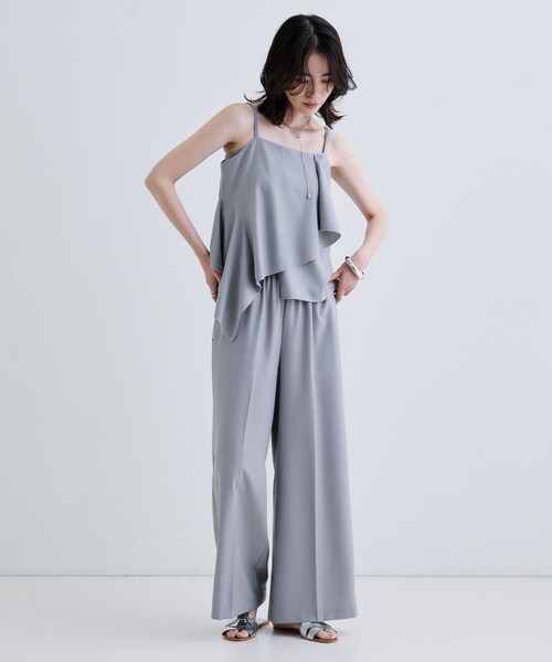 GALLEST(ギャレスト)の「【セットアップ可能】サキソニーサイドラインパンツ(その他パンツ・レディース・ライトグレー/ダークグレー・40/38/36)」の4枚目の写真