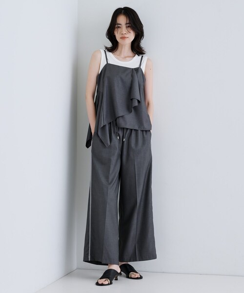 GALLEST(ギャレスト)の「【セットアップ可能】サキソニーサイドラインパンツ(その他パンツ・レディース・ライトグレー/ダークグレー・40/38/36)」の12枚目の写真