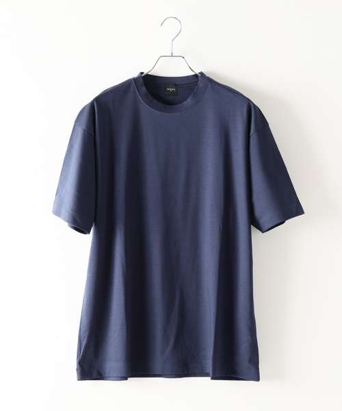 EDIFICE（エディフィス）の「アルビニスタスムース Tシャツ（Tシャツ/カットソー・メンズ・グリーン/ホワイト/ネイビー/チャコールグレー/アイボリー/ブラック・X-LARGE/LARGE/MEDIUM/SMALL）」の6枚目の写真