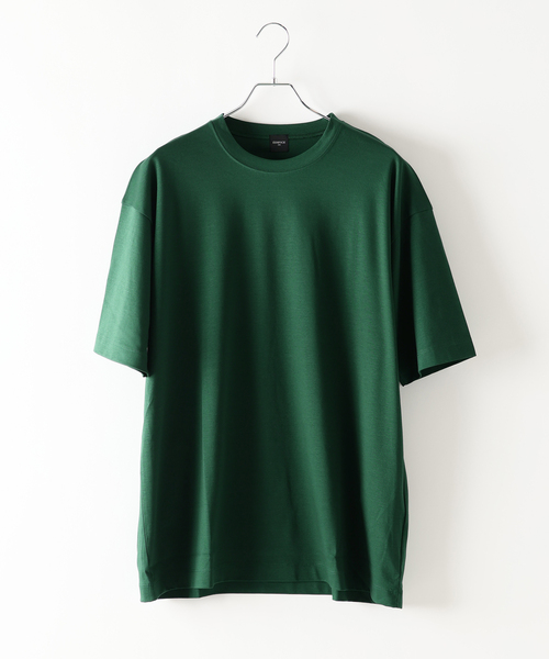 EDIFICE（エディフィス）の「アルビニスタスムース Tシャツ（Tシャツ/カットソー・メンズ・グリーン/ホワイト/ネイビー/チャコールグレー/アイボリー/ブラック・X-LARGE/LARGE/MEDIUM/SMALL）」の5枚目の写真